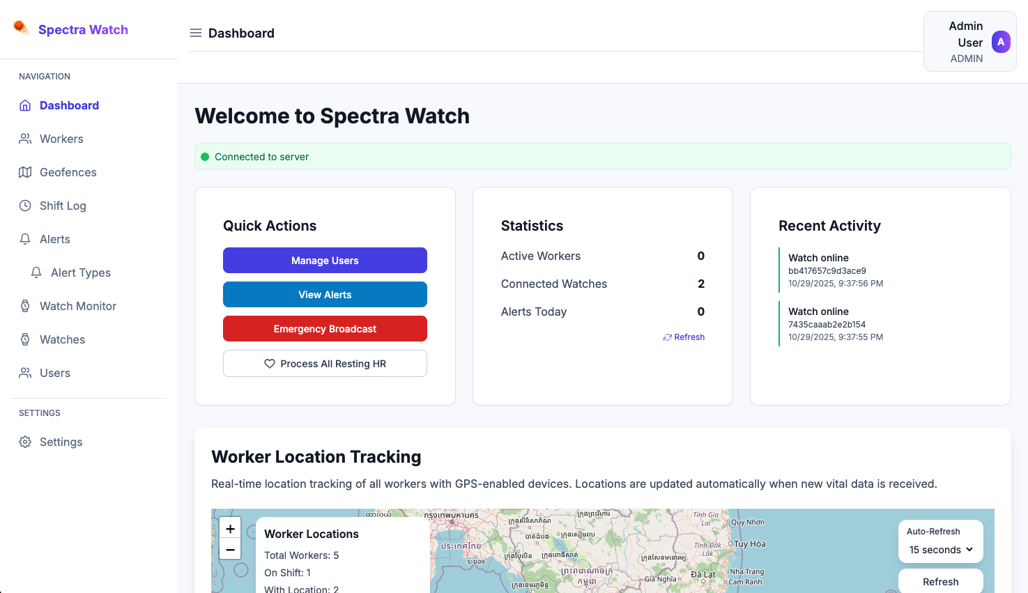 Fortisys intelligent safety monitoring dashboard